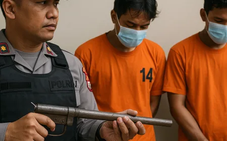 Polisi Tangkap Dua Pelaku Penembak Warga di Matraman, Senjata Rakitan Disita