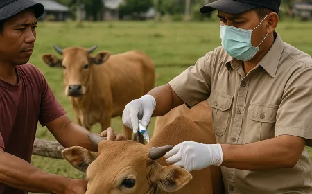 Vaksinasi Ternak di Simeulue Gratis untuk Cegah Penyakit Menular
