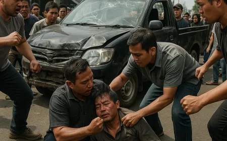 Pria Tasikmalaya Diamuk Massa Usai Disangka Begal, Ternyata Korban Kecelakaan