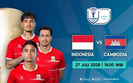 Cara Nonton dan Link Live Streaming Timnas Indonesia vs Kamboja di Piala AFF 2026