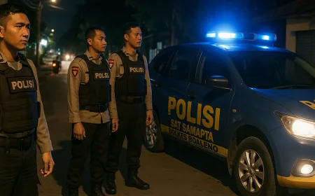 Sat Samapta Polres Boalemo Gelar Patroli Blue Light Sasar Titik Rawan Kriminal