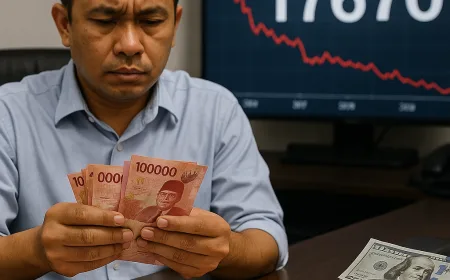 Nilai Tukar Rupiah Melemah ke Rp17.670 per Dolar AS pada 22 Mei 2026