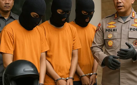 Komplotan Begal di Depok Ditangkap, Polisi Ungkap Modus dan Peran Pelaku
