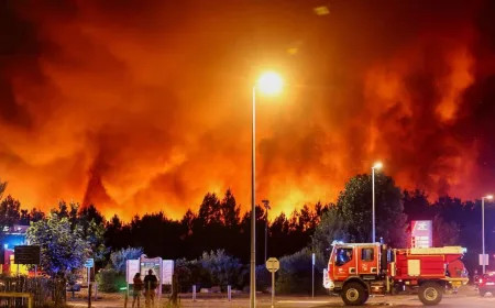 Kebakaran Hutan Prancis-Spanyol Meluas, Ribuan Orang Terpaksa Mengungsi