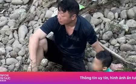 Wakil Ketua Partai Selamatkan Anak Terseret Arus Banjir di Thai Nguyen