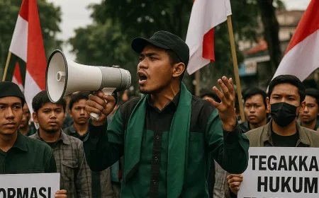 KAMMI NTB Gelar Aksi Mimbar Bebas di Mataram, Desak Reformasi Polri Dan Penegakan Hukum Transparan