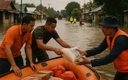 Update Banjir Nunukan: Debit Air Turun, Penanganan Logistik Tetap Lancar
