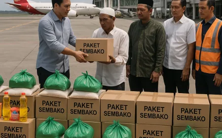 Bandara Supadio Salurkan 250 Paket Sembako dalam Aksi Sosial Ramadan