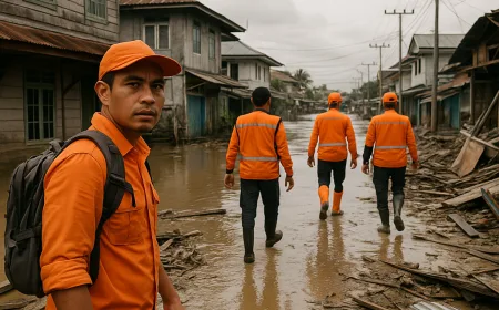 Banjir di Nunukan Surut, BPBD Kaltara Turunkan Tim Jitupasna untuk Penanganan