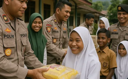 Satgas Ops Damai Cartenz Salurkan Bantuan Sosial, Hangatkan Hati Santri dan Anak Panti di Jayapura