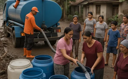 Banjir Bandang Rusak Pipa, Ribuan Keluarga di Buleleng Alami Krisis Air Bersih