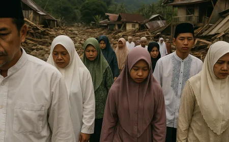 Warga Tapanuli Tengah Rayakan Lebaran 1447 H dengan Trauma Banjir dan Longsor