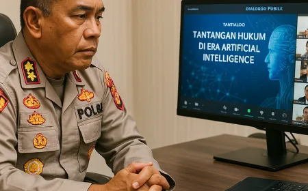 Tantangan Hukum di Era Artificial Intelligence Dibahas dalam Dialog Publik Virtual Polda Kaltim