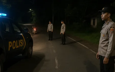 Polsek Kiarapedes Gelar Patroli KRYD untuk Tekan Potensi C3 di Wilayah Hukum