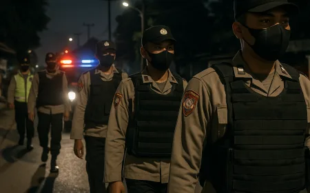 Polsek Plered Intensifkan Patroli Malam Takbir untuk Cegah Aksi Kriminal di Purwakarta