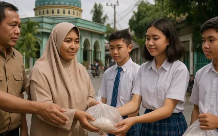 Bimas Katolik Dukung Aksi Sosial SMP Katolik Santa Maria untuk Kerukunan Beragama
