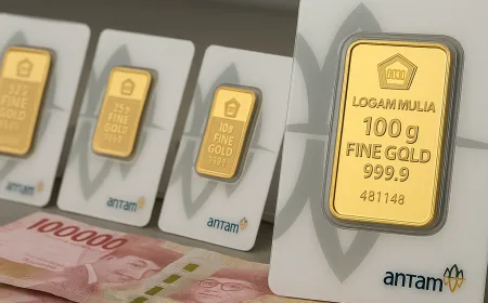 Harga Emas Antam Turun Tipis Jadi Rp 2,633 Juta per Gram Hari Ini