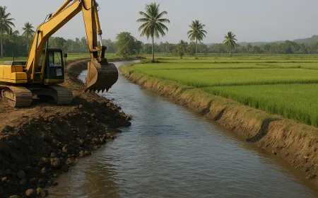 Normalisasi Sungai Ciseel Pangandaran Kurangi Risiko Banjir dan Pertahankan Sawah Hijau