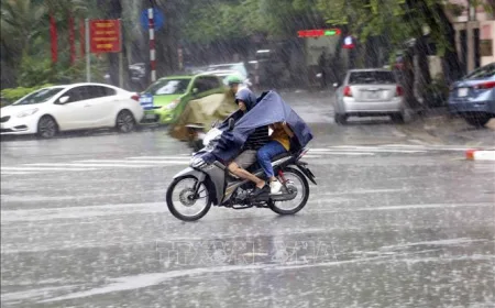 Peringatan Badai Petir dan Risiko Banjir Bandang di Hanoi serta 6 Provinsi Vietnam