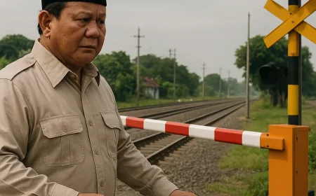 Prabowo Minta Ribuan Lintasan KA Dipasang Pintu Otomatis untuk Cegah Kecelakaan