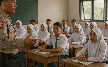 Polsek Plered Perkuat Edukasi Pelajar untuk Cegah Kenakalan Remaja