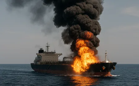 Ledakan Tanker di Selat Hormuz: Diduga Tabrak Ranjau Laut, Ini Faktanya