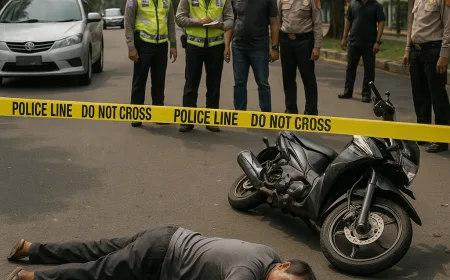 Kecelakaan Tunggal di Jalan Ngagel Surabaya, Pria Paruh Baya Tewas di Tempat