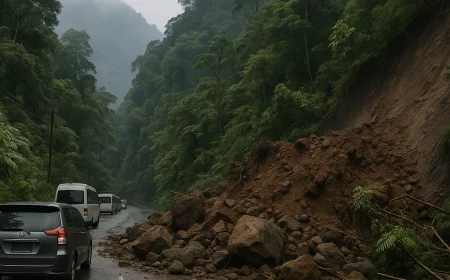Longsor di Jalur Lembah Anai KM 66,700 Hentikan Akses Padang–Bukittinggi Sementara