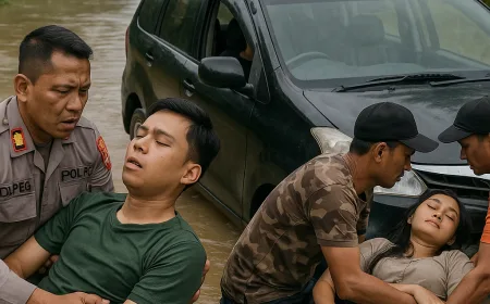 Dua Penumpang Avanza Pingsan Diduga Keracunan AC Saat Terjebak Banjir di Bonai Darussalam