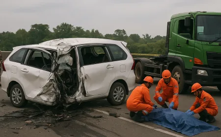 Kecelakaan Maut di Tol Kisaran-Lima Puluh: 4 Tewas dan 3 Luka-luka