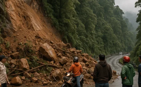 Longsor Tebing di Lembah Anai: Jalur Padang-Bukittinggi Terputus Sementara