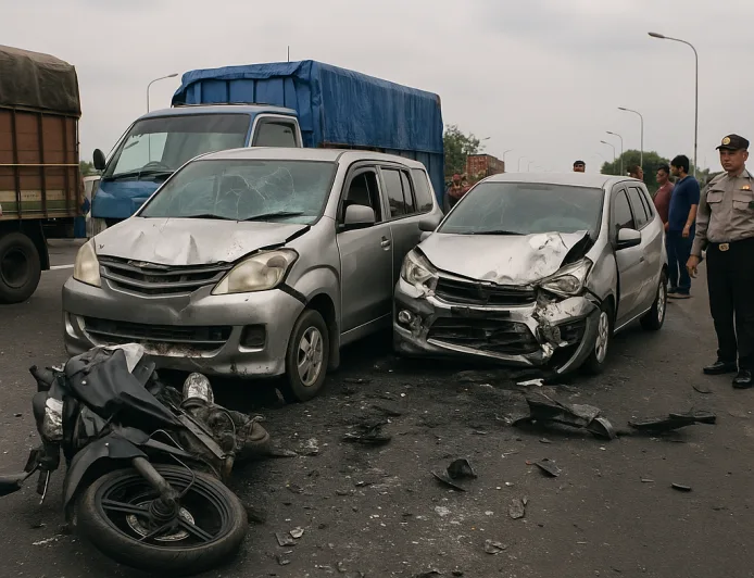 Kecelakaan Beruntun di Akses Suramadu Libatkan 5 Kendaraan, 2 Tewas