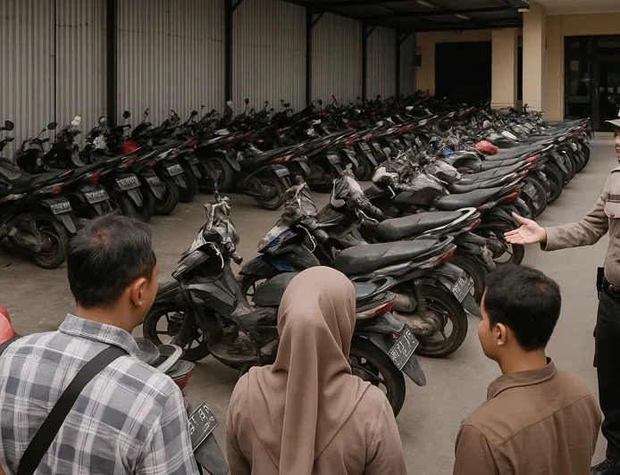 Polrestabes Surabaya Buka Pengambilan 471 Motor Korban Kecelakaan, Ini Syarat Lengkapnya