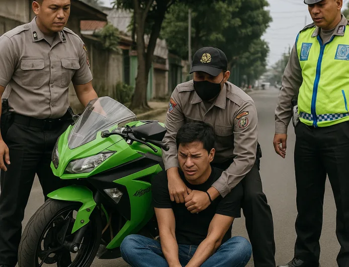Pemotor Ninja Ditangkap Usai Memukul Pengendara di Jagakarsa Karena Tersinggung Teguran