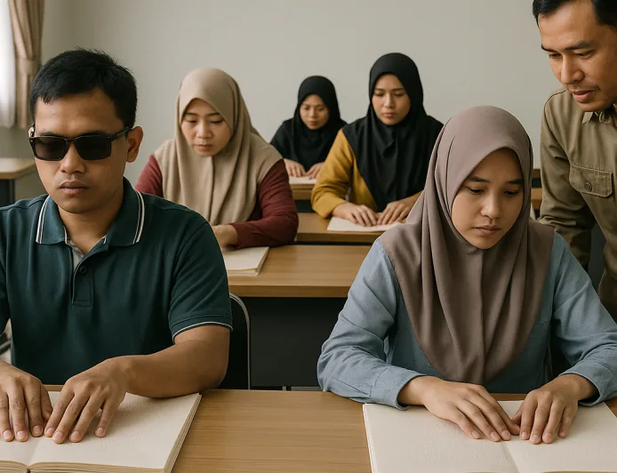 Pemkot Depok Perkuat Akses Informasi Hukum dengan Pembelajaran Braille untuk Disabilitas