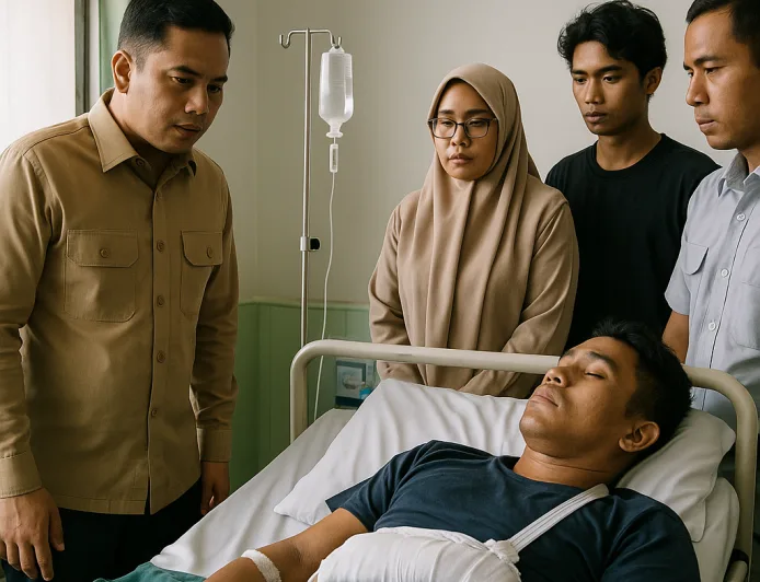 Bupati Labusel Pastikan Pengobatan dan Santunan Korban Kecelakaan Maut Kotapinang