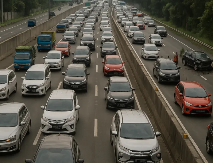 Lalin Tol Jakarta Padat Pagi Ini, Kecelakaan di JORR dan Japek Jadi Pemicu