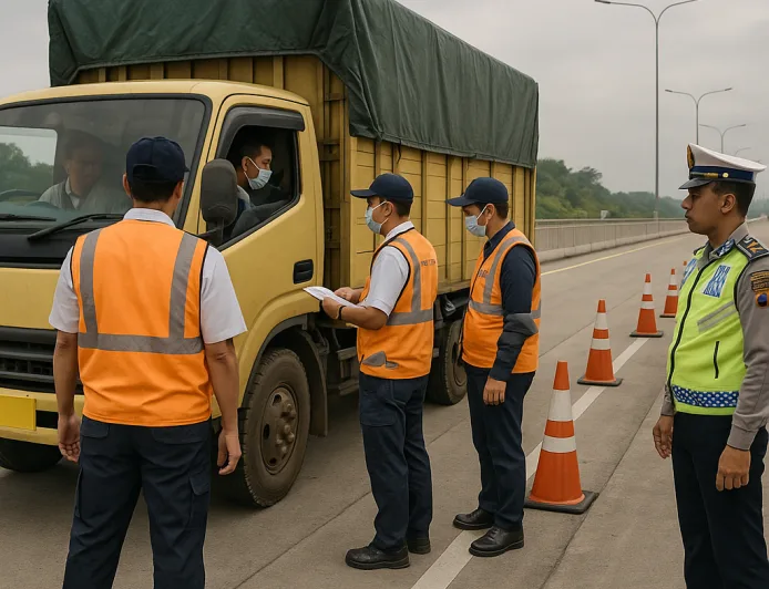 BPTD Lampung Gelar Rampchek di Tol Bakter untuk Tekan Kecelakaan Lalu Lintas
