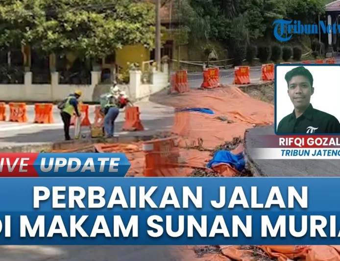 Pembangunan Jalan Longsor di Kudus Ganggu Akses Makam Sunan Muria, Proses Masih Awal