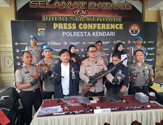 Polresta Kendari Ungkap Kasus Kriminal Berat dari Narkoba hingga Pemerkosaan