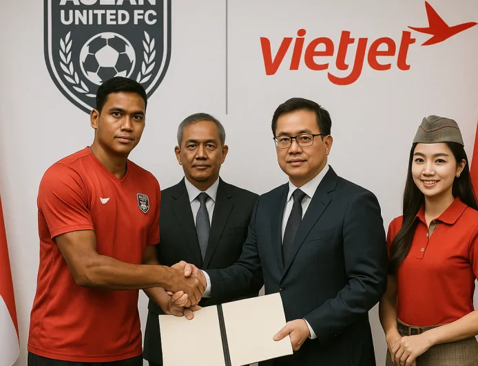 ASEAN United FC Dapat Suntikan Sponsor Vietjet, Presiden AFF Optimistis Sepakbola ASEAN Makin Kuat