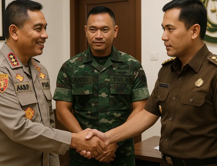 Kapolres dan Dandim Lampung Utara Perkuat Sinergitas Penegakan Hukum