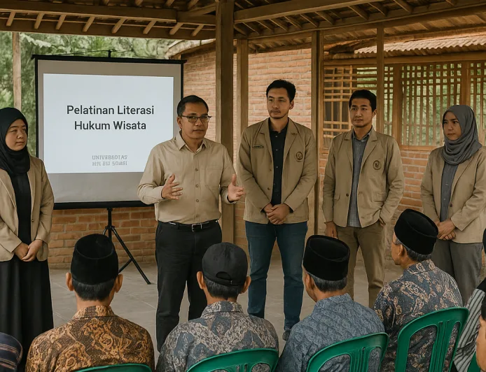 Tim UHN Berdayakan Desa Adat Jalawastu dengan Pelatihan Literasi Hukum Wisata