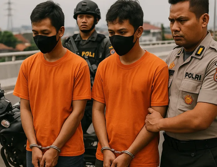 Polisi Berhasil Tangkap Begal Sadis di Flyover Kopo Bandung, Proses Hukum Berjalan