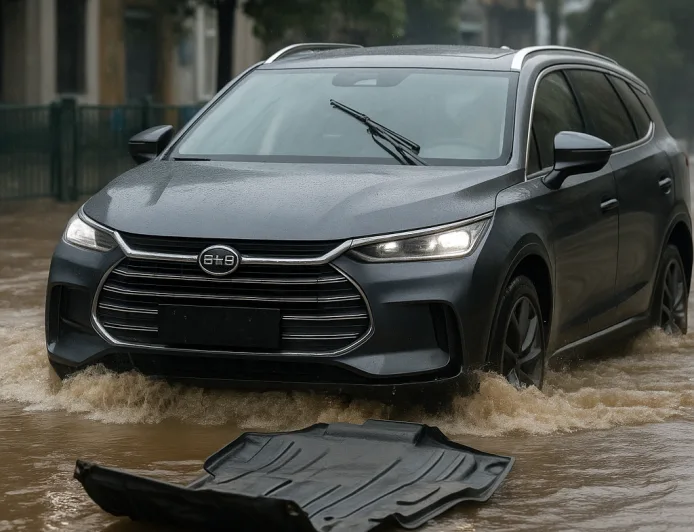 Komponen Mobil BYD Tang Terlepas saat Terjang Banjir, Ini Faktanya