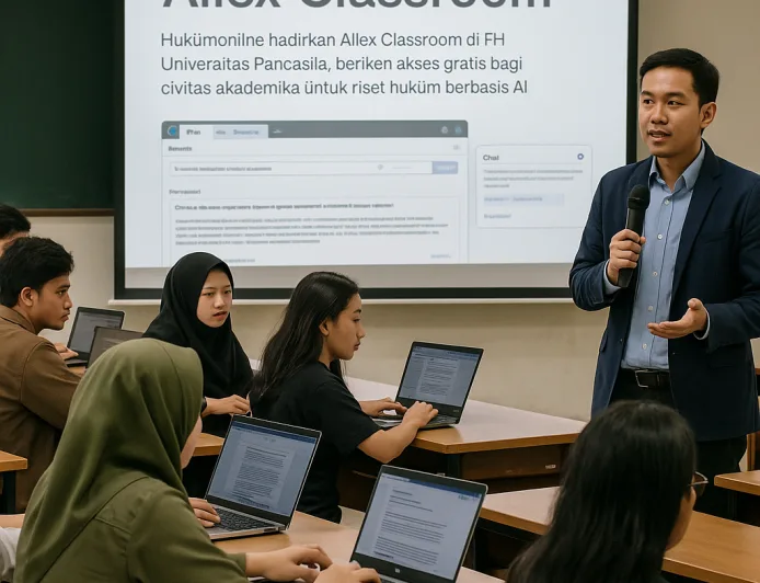 AIlex Classroom: Hukumonline Dorong Mahasiswa FH UP Kuasai Riset Hukum Berbasis AI