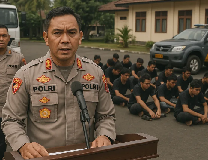 Polresta Bengkulu Tegaskan Tak Ada Ruang bagi Pelaku Kriminal Gangster