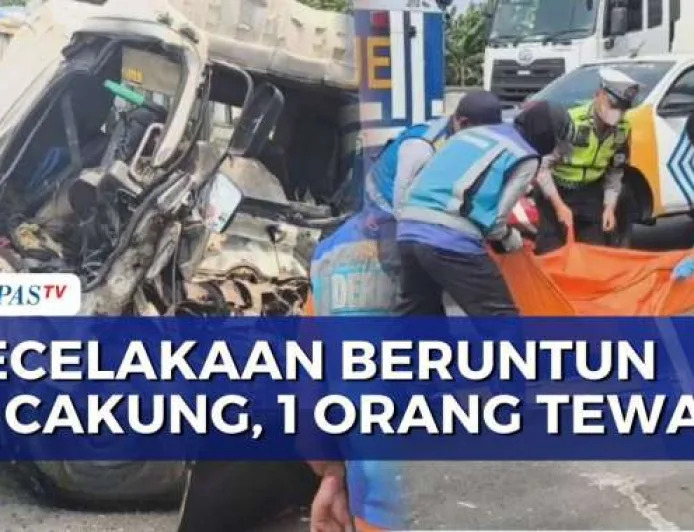 Kecelakaan Beruntun 6 Kendaraan di Tol JORR Cakung, Sopir Truk Kontainer Tewas