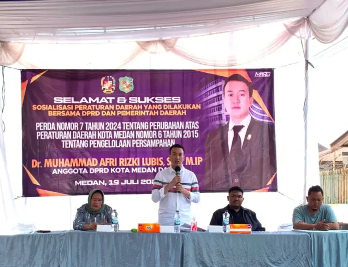 Rizki Lubis Tegaskan Drainase Bebas Sampah untuk Antisipasi Banjir Musim Hujan