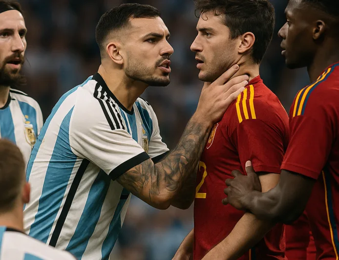 Leandro Paredes Cekik Pemain Spanyol Usai Kekalahan Final Piala Dunia 2026